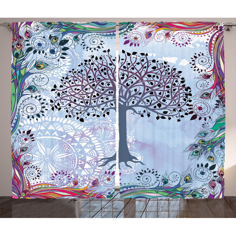 Cowans Semi Sheer Curtain Pair, 54" W x 108" L