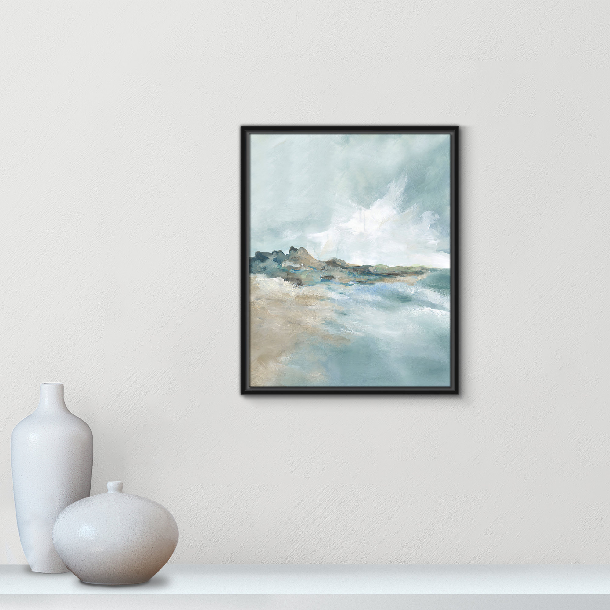 Sandpoint Print by Carol Robinson, 21.5" H x 17.5" W, Black