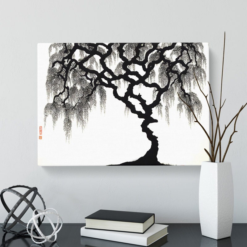 Resplendent Weeping Willow Tree - Wrapped Canvas, 35cm H x 50cm W x 3cm D