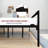 Babbitt Vegan Leather Metal Platform Bed-262917850