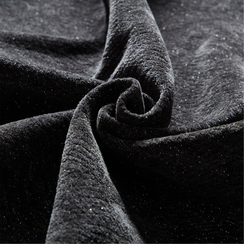 Canapé modulaire surdimensionné moderne avec repose-pieds, Noir