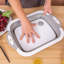Planche à découper pliable 3 en 1 multi-fonctions Fournitures de cuisine Évier Lavabo