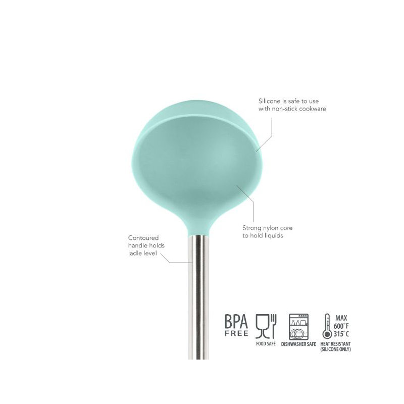 Silicone Ladle - Light Aqua, Light Aqua
