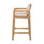 Ensemble de 2 tabourets de bar en bois Marcella
