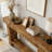 63" Solid Wood Console Table