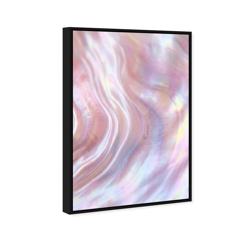 Iridescent Wave Print by Oliver Gal, 16"H x 11"W, Black Floater Frame