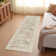Vintage Distressed Non Slip Washable Rug(Brown)