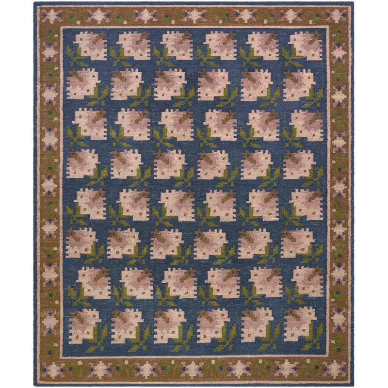 Patricia Rodi x Livabliss Otis Rug, Navy, Pink,Brown, Green, Rectangle 200 x 275 cm