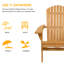 Chaise Adirondack d'extérieur en sapin teint naturel (ensemble de 2)-1934854807