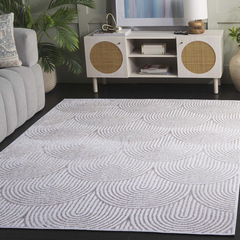 Saffia Performance Geometric Rug, Rectangle 5'3" x 7'6"