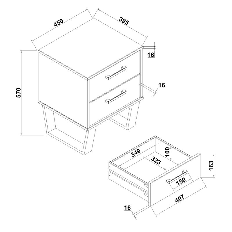 Solid Wood Piece Bedroom Set