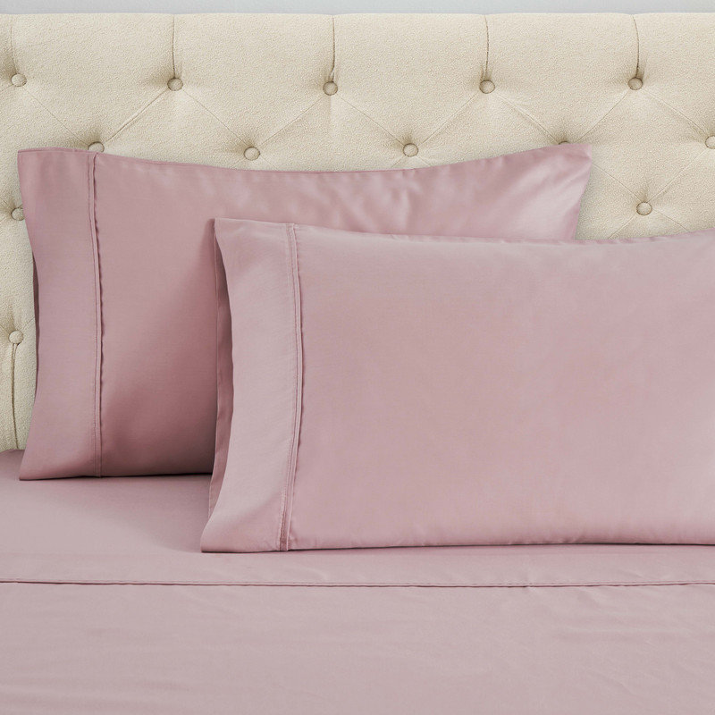 1500 Thread Count Ultra Soft Cotton Blend Sateen Pillowcase Set, Lavander, King Pillowcase