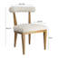 45.7cm H Boucle Upholstered Side Chair-649700140-649700143