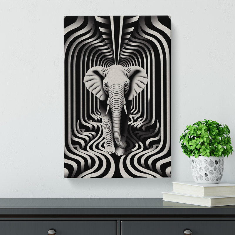 Elephant No.2 - Wrapped Canvas, 60cm H x 40cm W x 3cm D