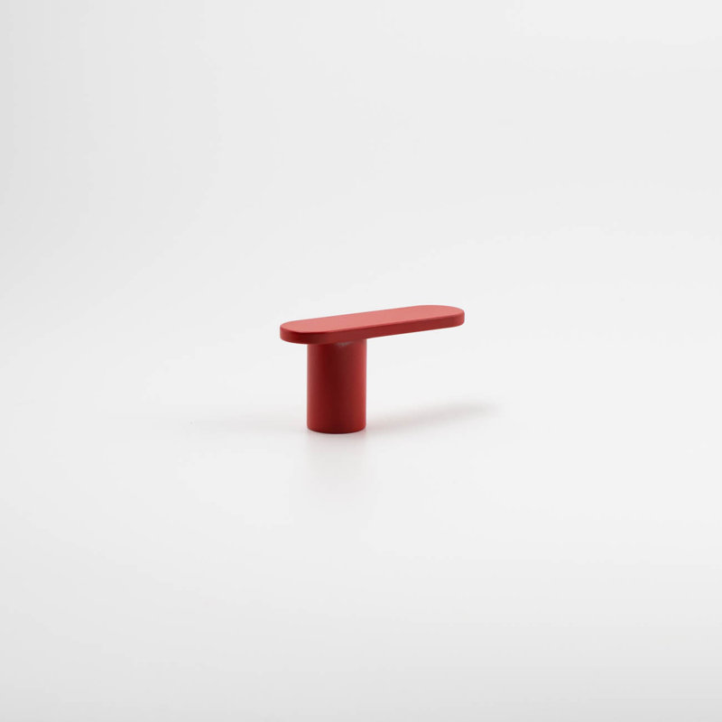 2" Bar Knob, Rose (Red), 1"