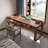 Walnut Rectangular Solid Wood Writing desk with drawers desk-308357564