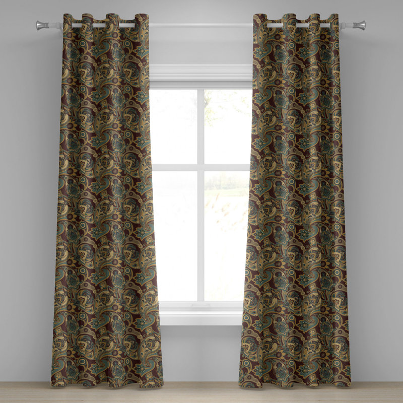 Sateen Blackout Curtains / Drapes Pair, 50" W x 84" L