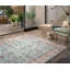 Tapis beige/turquoise touffeté Miral-1530871180