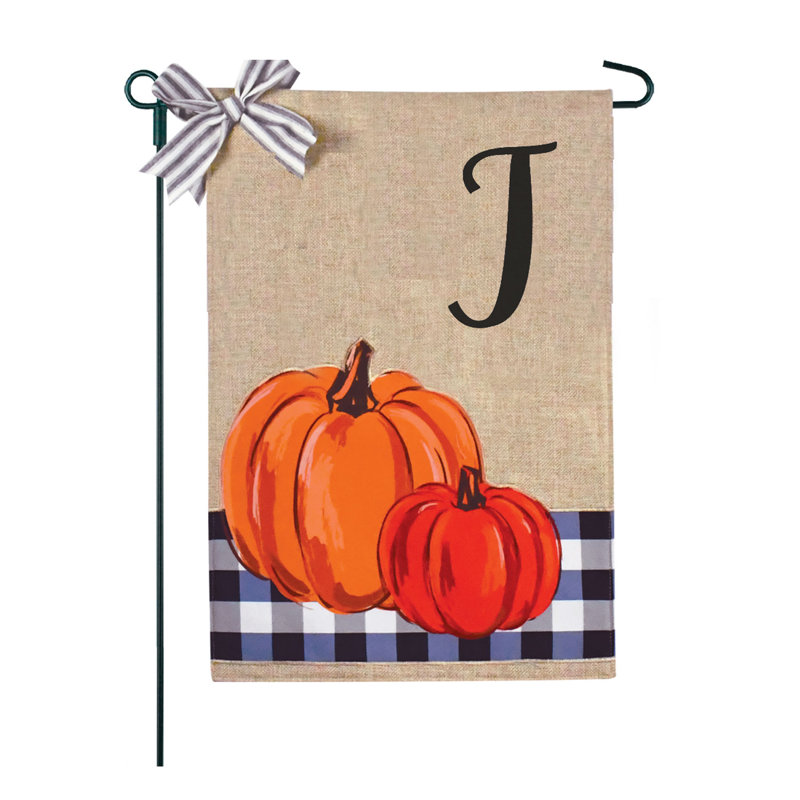 Monogramme Buffalo Check Pumpkins