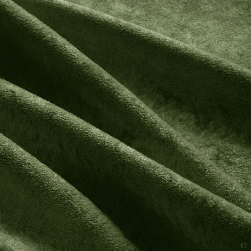 Repose-pieds en velours, Green