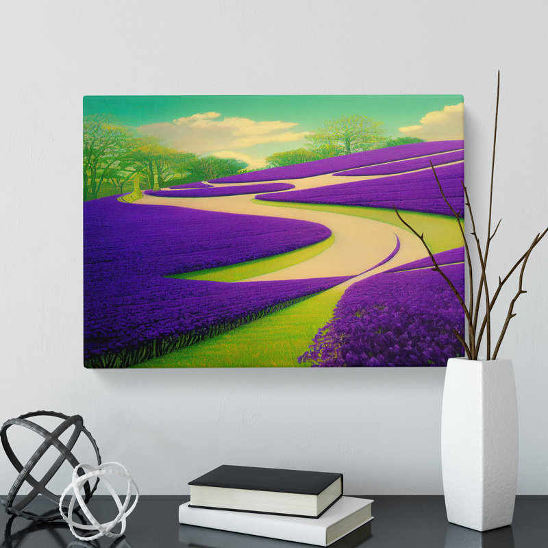 Quirky Bluebell Field - Wrapped Canvas