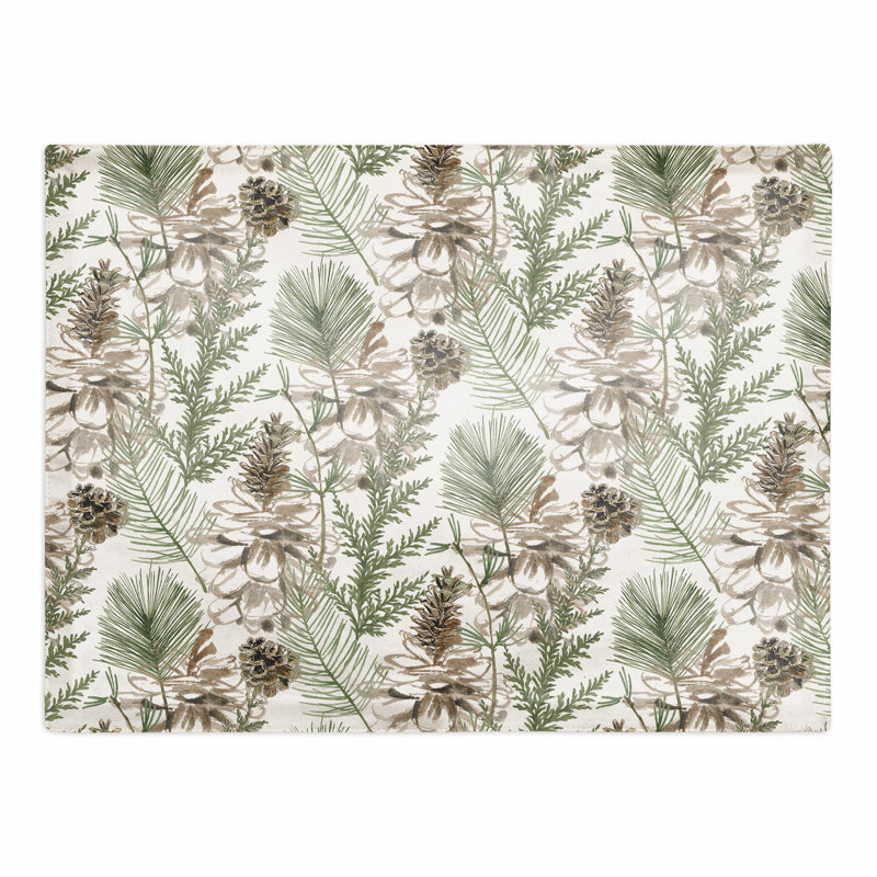 Napperon en coton 14 po Nayab, Blanc