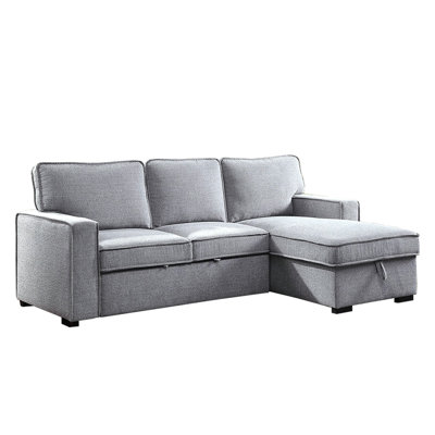 Upholstered L-Shaped Sectional Reversible