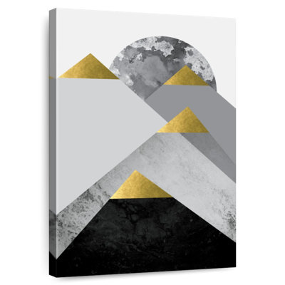 Avery Black Grey Gold Mountains III