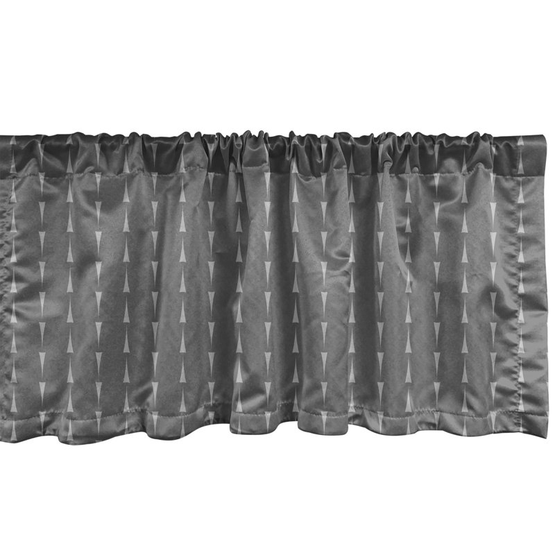Ensemble de 2 cantonnières Ambesonne Grey, L 42 po x L 18 po