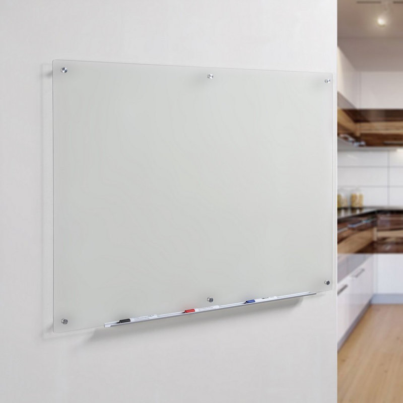 Audio-Visual Direct Non-Magnetic Clear Glass Dry-Erase Board, 36" x 48"