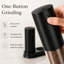 Ensemble de moulin à poivre et à sel électrique rechargeable USB, moulin automatique avec lumière DEL, grande capacité de 100 ml, grosseur réglable, fonctionnement à une main et base stable