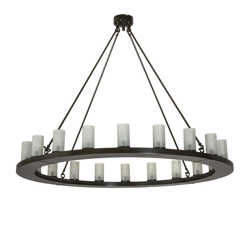 Lustre 60 lumières de 60 po de largeur Cloetta