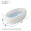 Baignoire autoportante une pièce en acrylique sans soudure 70,87 po x 38,19 po à usage domestique-133140623