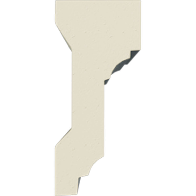 Primed Beige Urethane Geometric Chair Rail Moulding