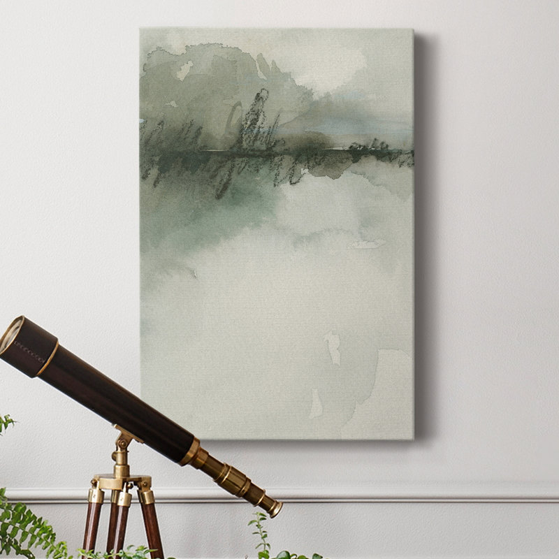 Scripted Landscape II - 1 pièce, reproduction rectangle sur toile tendue, H 12 po x l 8 po x P 1 po