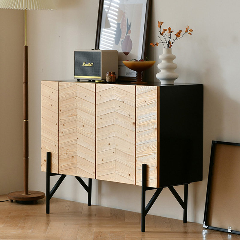 Buffet Modern Burlywood, H 31,89 po x l 39,37 po x P 15,75 po
