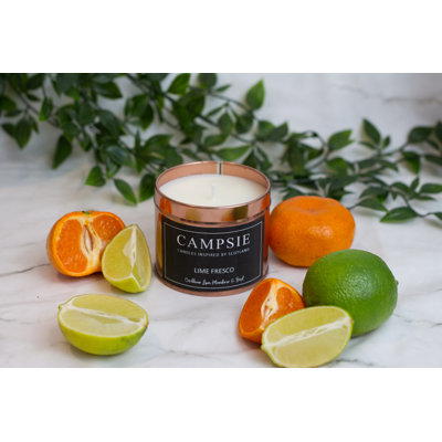 Lime, Basil And Mandarin Scented Jar Candle