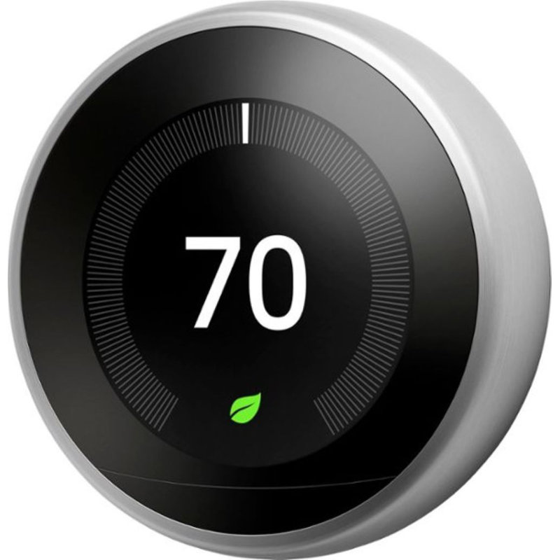 Stainless Steel Smart Programmable Thermostat with LCD Display