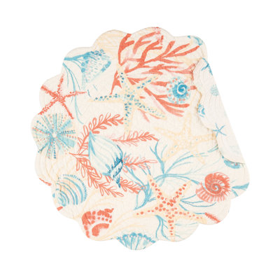 Cotton Nautical Round Placemat