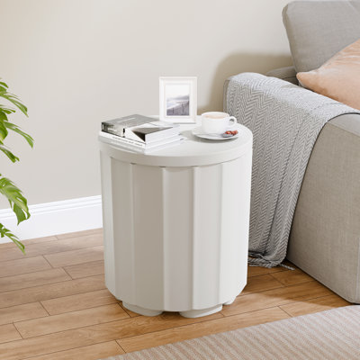 Table d'appoint 16,6 po pour refroidisseur d'extérieur - Seau à glace de patio 2 en 1 résistant aux intempéries avec couvercle amovible, cuve de boisson et de boisson isotherme de 8 gallons pour la cour, le bord de la piscine et le balcon
