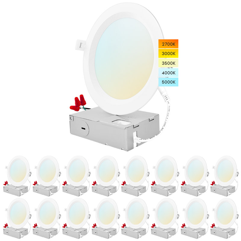 Ensemble d'éclairage encastré Canless 6 "Ultra Slim