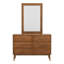 Commode 6 tiroirs avec miroir Nevio