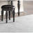 Luxury Bedroom Vanity With Black Wood Finish And Felt-Lined Drawers - Stool Included In Antique Grey Wooden Nailhead Trim