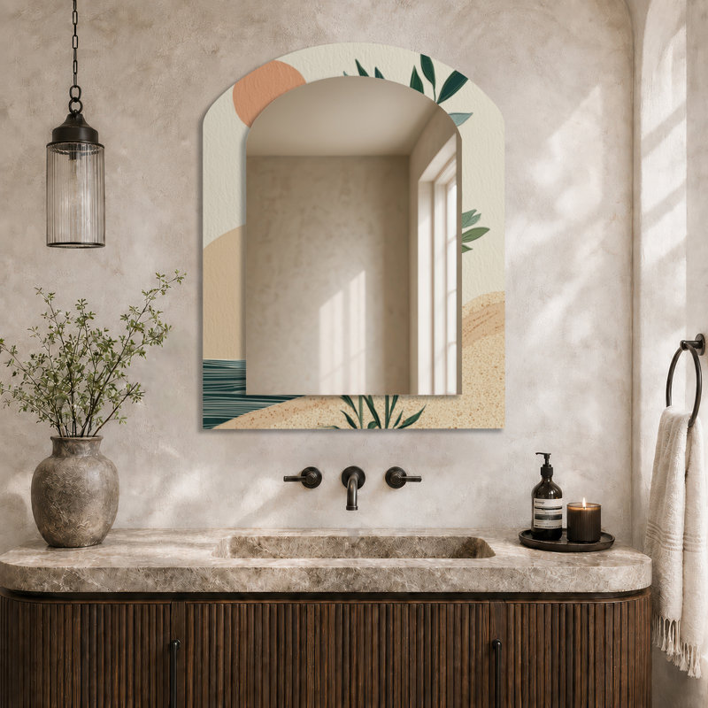 Miroir mural Boho, 43" x 33"
