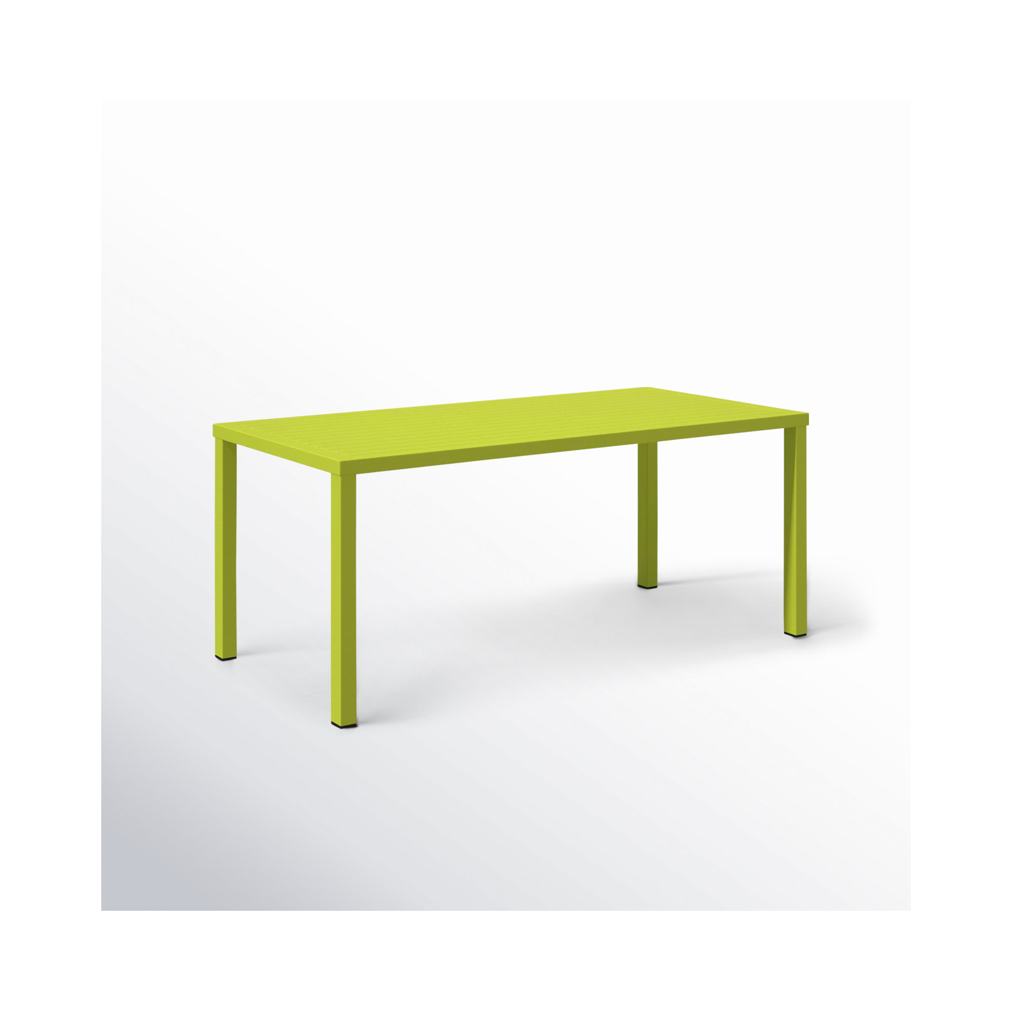 Ottie 71'' Aluminum Outdoor Dining Table, Green
