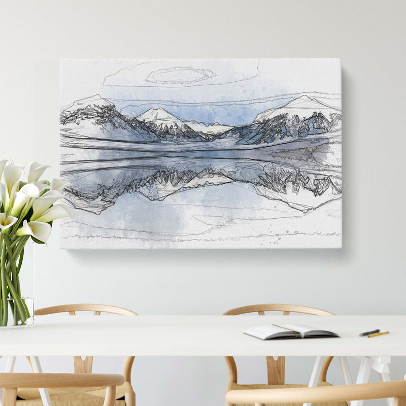 Lake McDonald In Montana In Abstract - Wrapped Canvas, 35cm H x 50cm W x 3cm D
