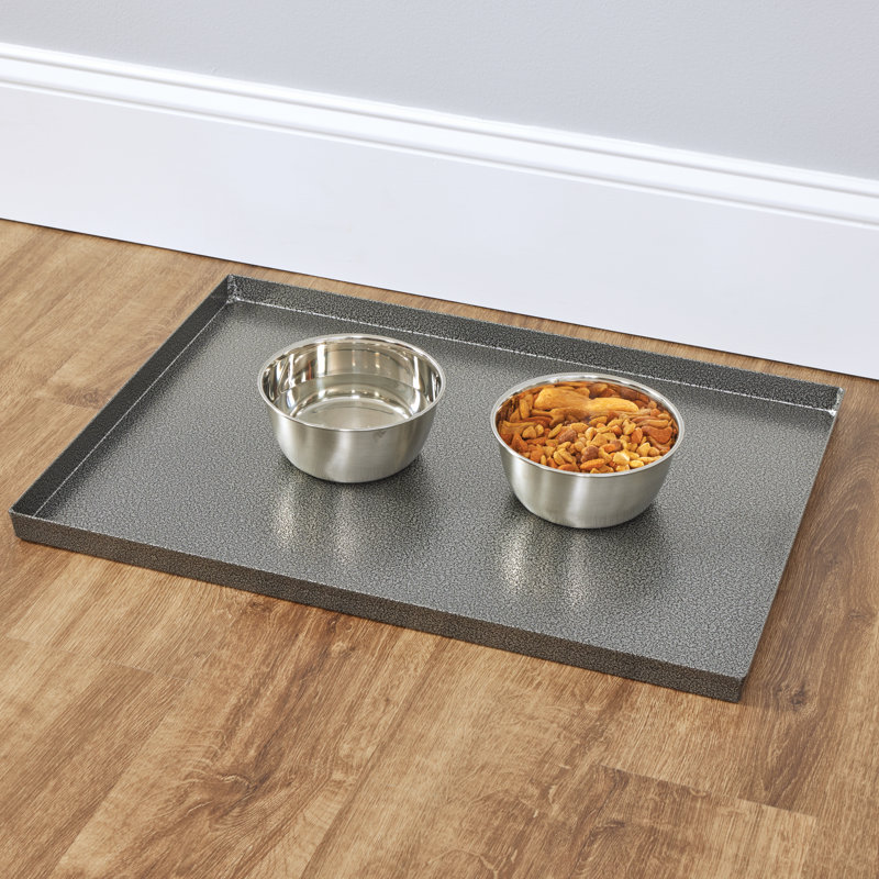 24-Inch Gray Metal Dog Crate Replacement Pan