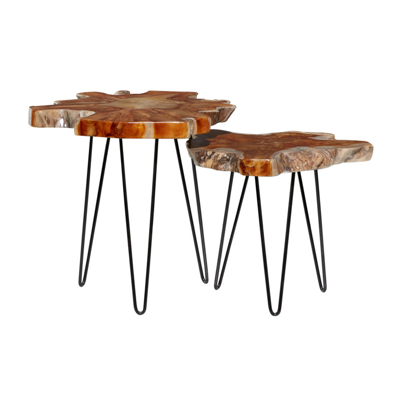 Ensemble de tables d'appoint 2 pièces Binoche