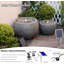 Handcrafted Outdoor Floor Fountain with Lights
