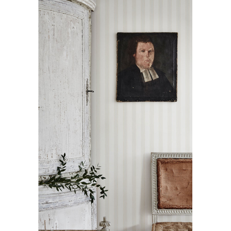 Arv Striped Wallpaper Roll by Studio Sandberg, Light Gray